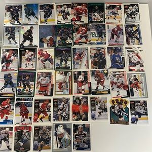 Lot of 52 Vintage Capitals, Hurricanes & Predators Hockey NHL Cards